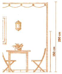 Medidas de uma Pérgola