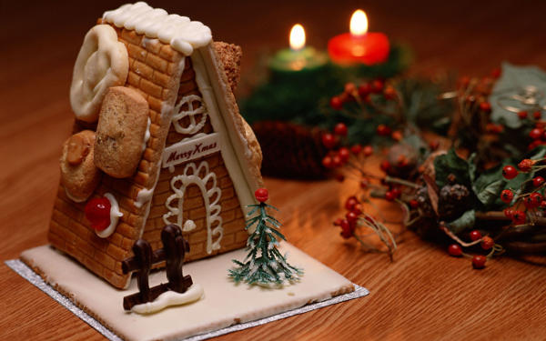 Bolo de natal para decoração da mesa