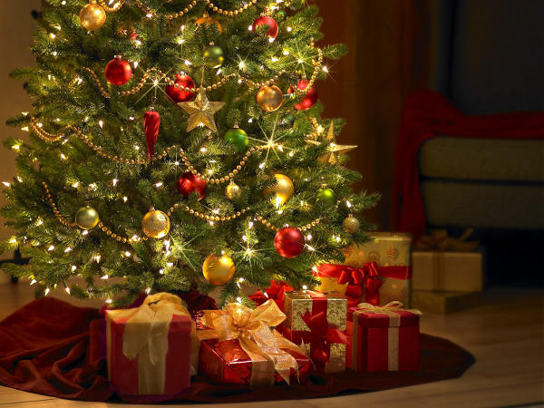 Ãrvorde de natal decorada