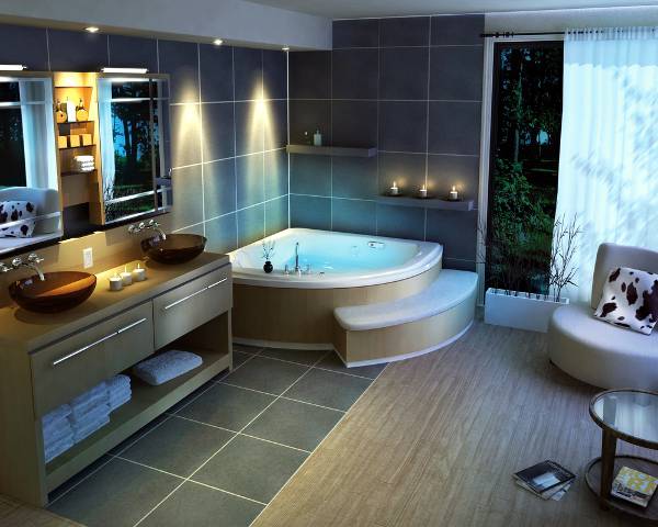iluminaÃ§Ã£o da banheira jacuzzi