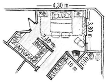 Layout para decoração de quarto clássico