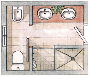 Casa de banho com uma subdivisÃ£o para o polibÃ£