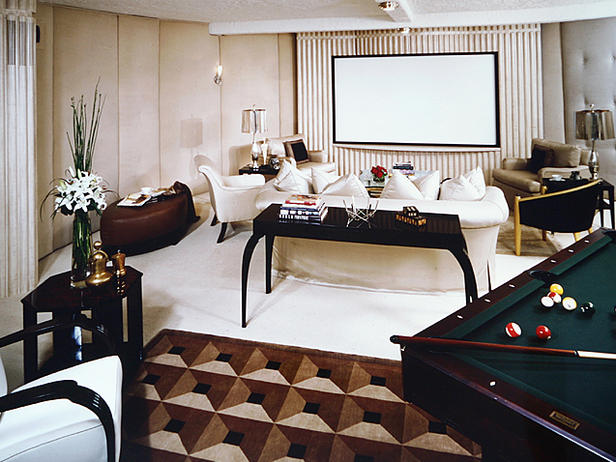 Sala home theater de luxo