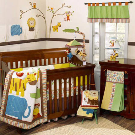A selva como tema para o quarto do bebÃ©